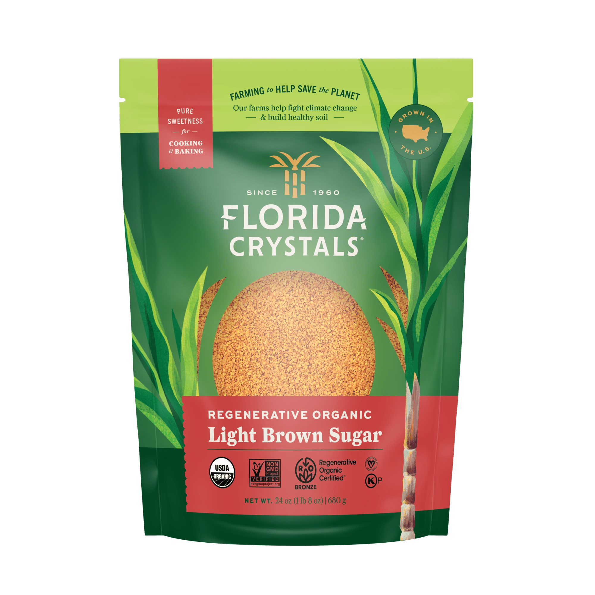 FC - Regenerative Organic Light Brown Sugar - 24OZ